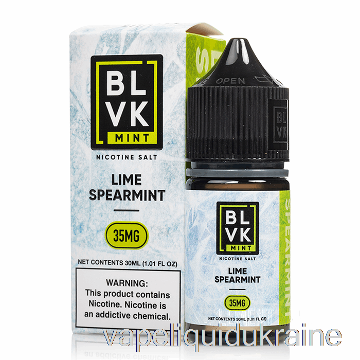 Vape Ukraine Lime Spearmint - BLVK Mint Salts - 30mL 35mg